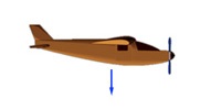 effect of gravity on a plane